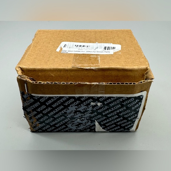 Rely+ Silver Candle Holder Set of 2 Decorative Taper Candle Stick Candle Holder - Picture 4 of 6